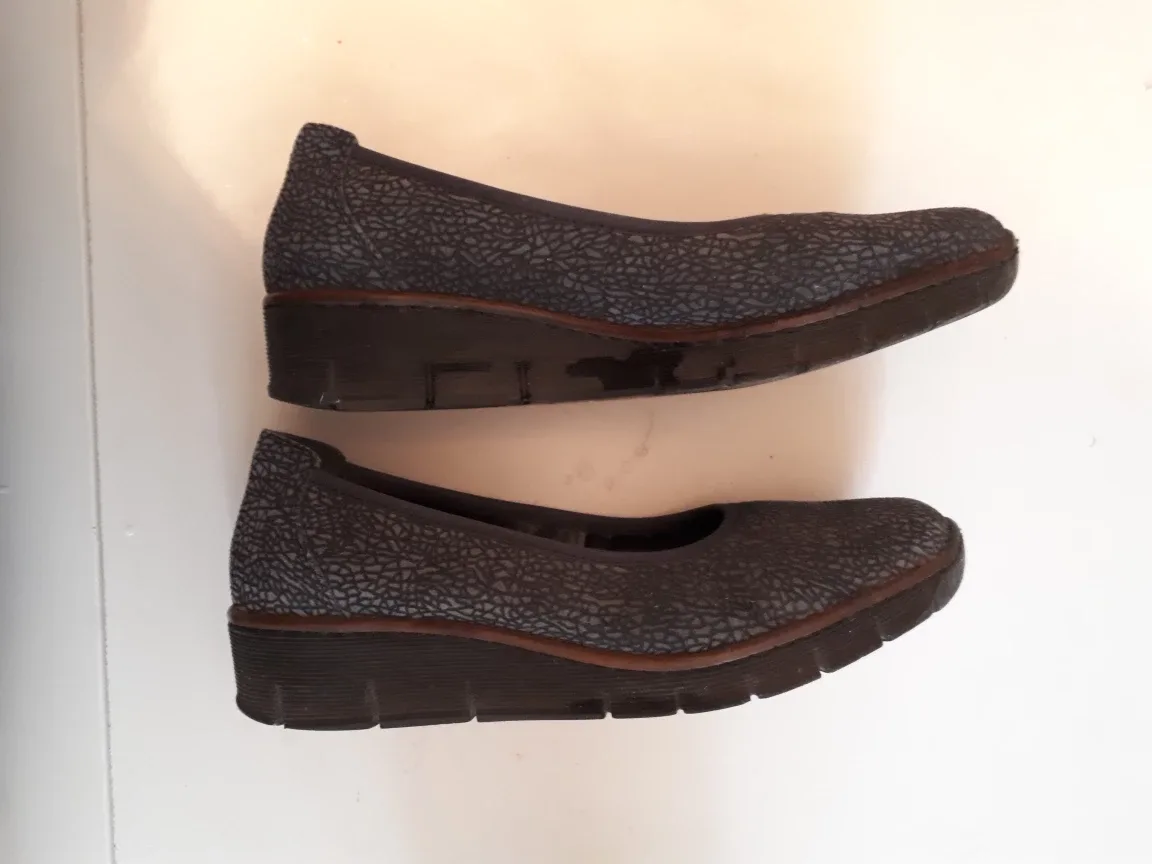 Sioux Grisy Leather Wedge Shoes#Cleanout image indicator(4)