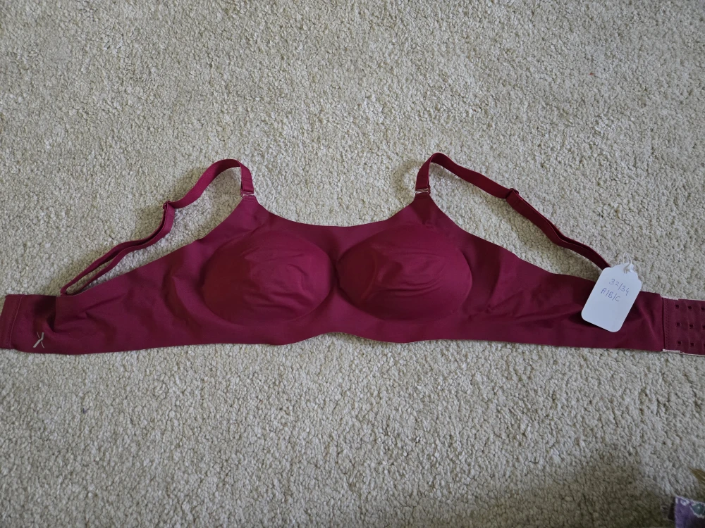 Burgundy Bra Size 32/34 A/B/C