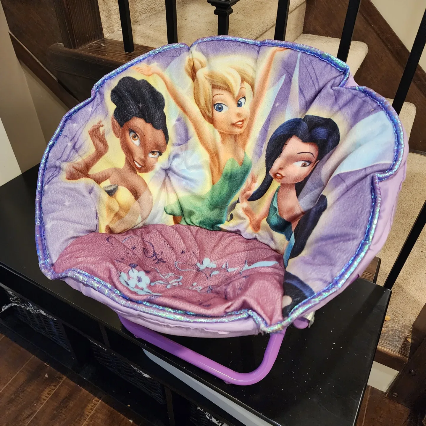 Disney Fairies Purple Saucer Chair