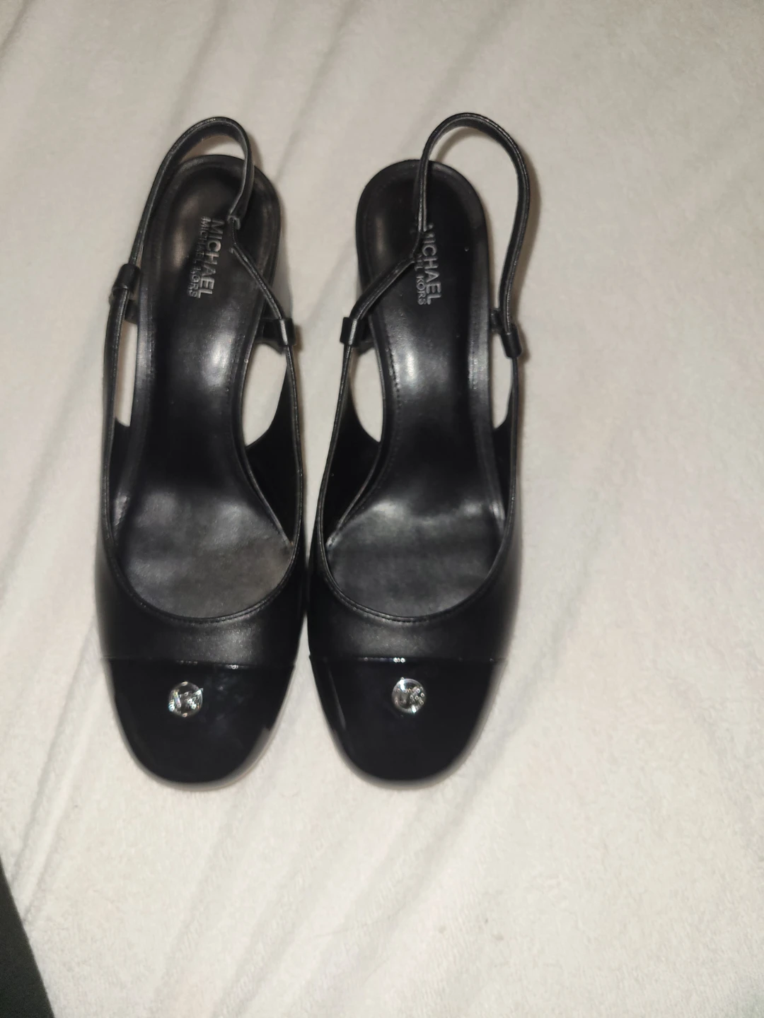 Michael Kors Black Slingback Heels