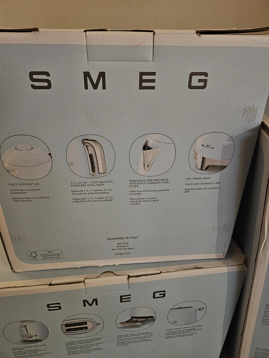 New Smeg Kettle, Toaster, & Coffee Maker - photo 2