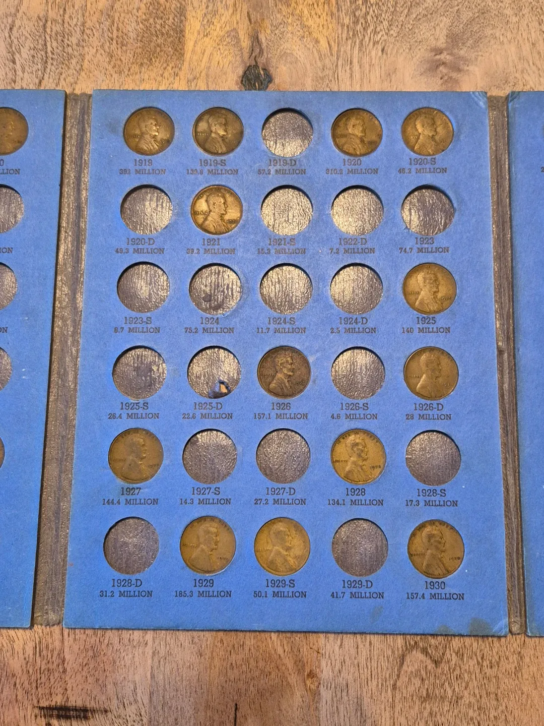 USA Lincoln wheat penny book w/coins image indicator(3)