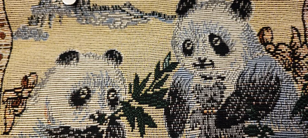 # CLEANOUT Panda Tapestry Tote Bag