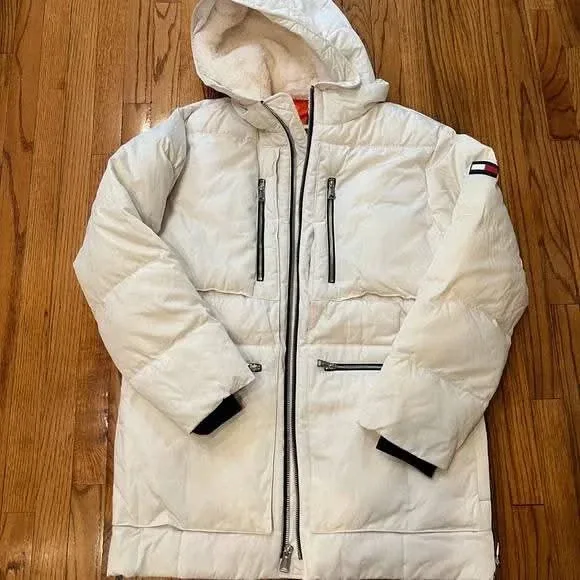 Tommy Hilfiger XXL White Puffer Coat