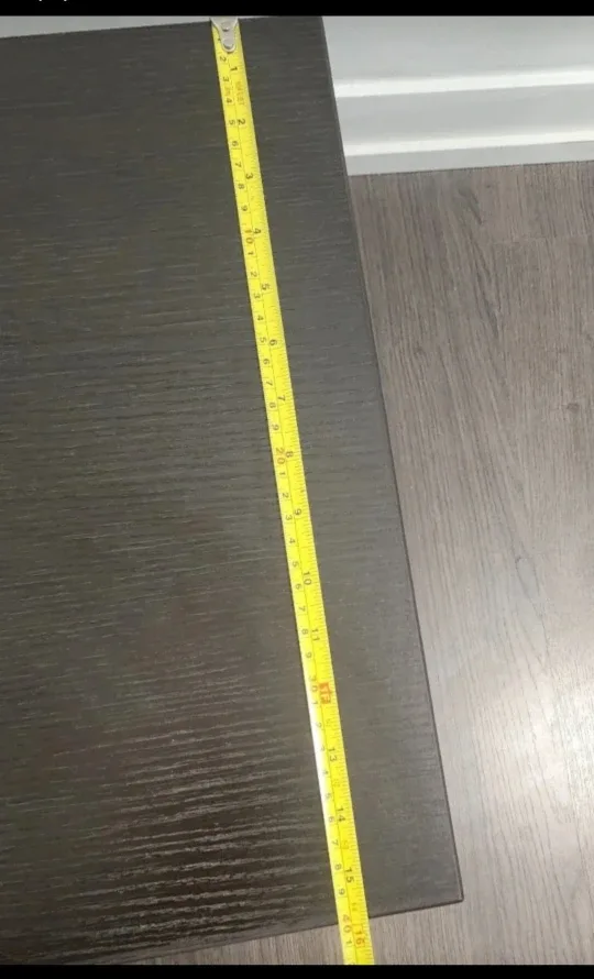 Black Nightstand with 2 Drawers image indicator(4)