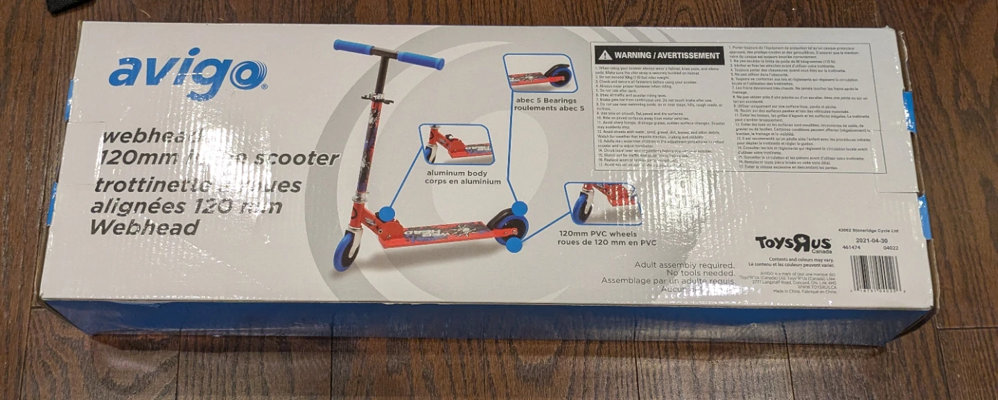 New avigo webhead 120mm inline scooter - photo 3