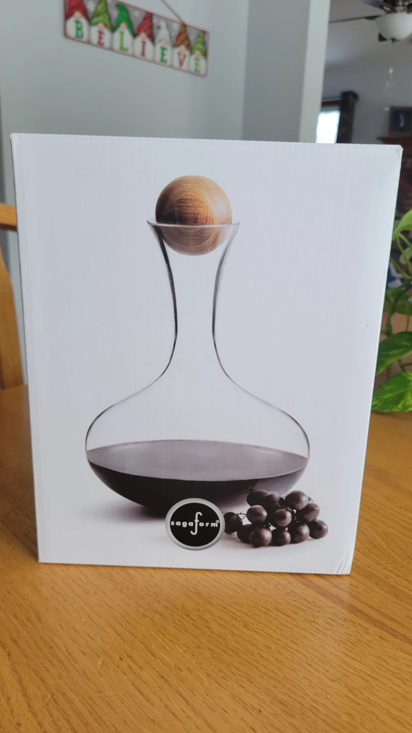 Sagaform Wine Carafe with Oak Stopper - New in Box!