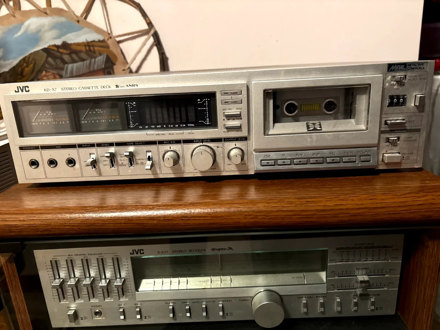 Vintage JVC KD-A7 Single Cassette Deck image indicator(8)