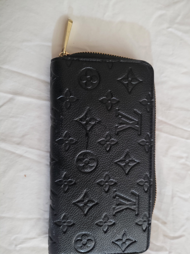 Louis Vuitton Black Leather Wallet