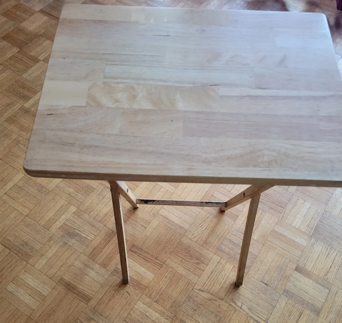 Foldable solid wood TRAY TABLE