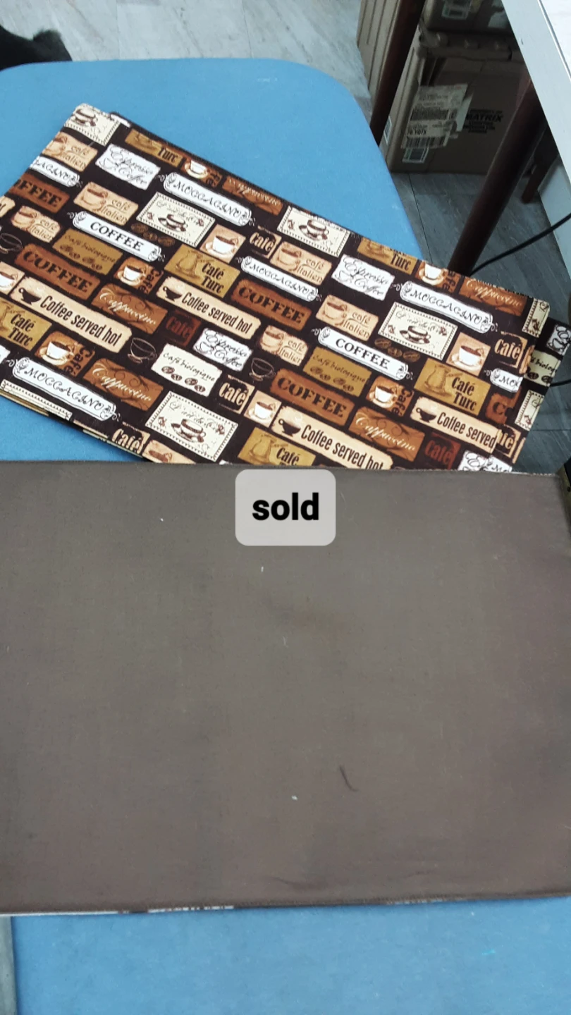 Handmade Coffee Themed Fabric placemats
