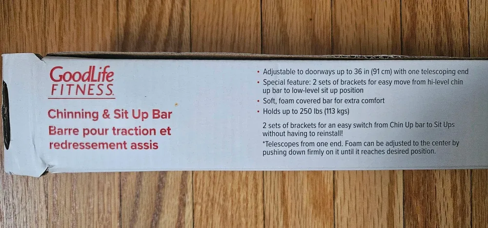 GoodLife Fitness Chinning & Sit Up Bar - New in Box! image indicator(3)