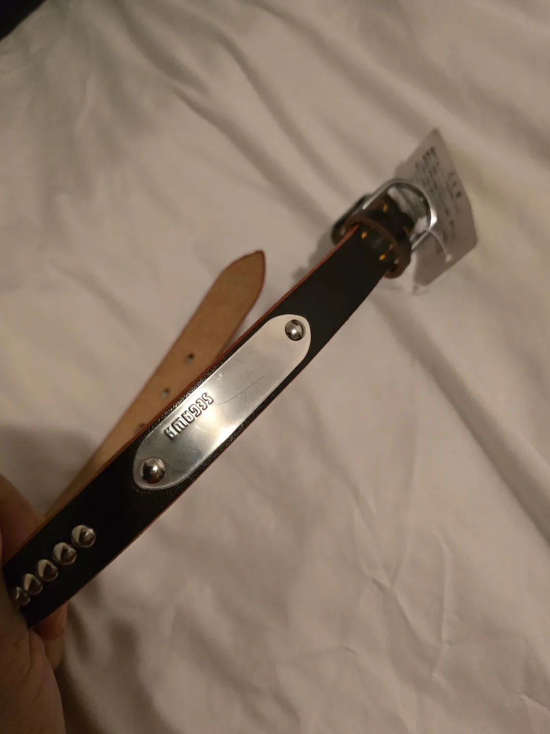 NEW Segawa Dog Collar, 35-41cm Japan 🇯🇵 Metal Name tag