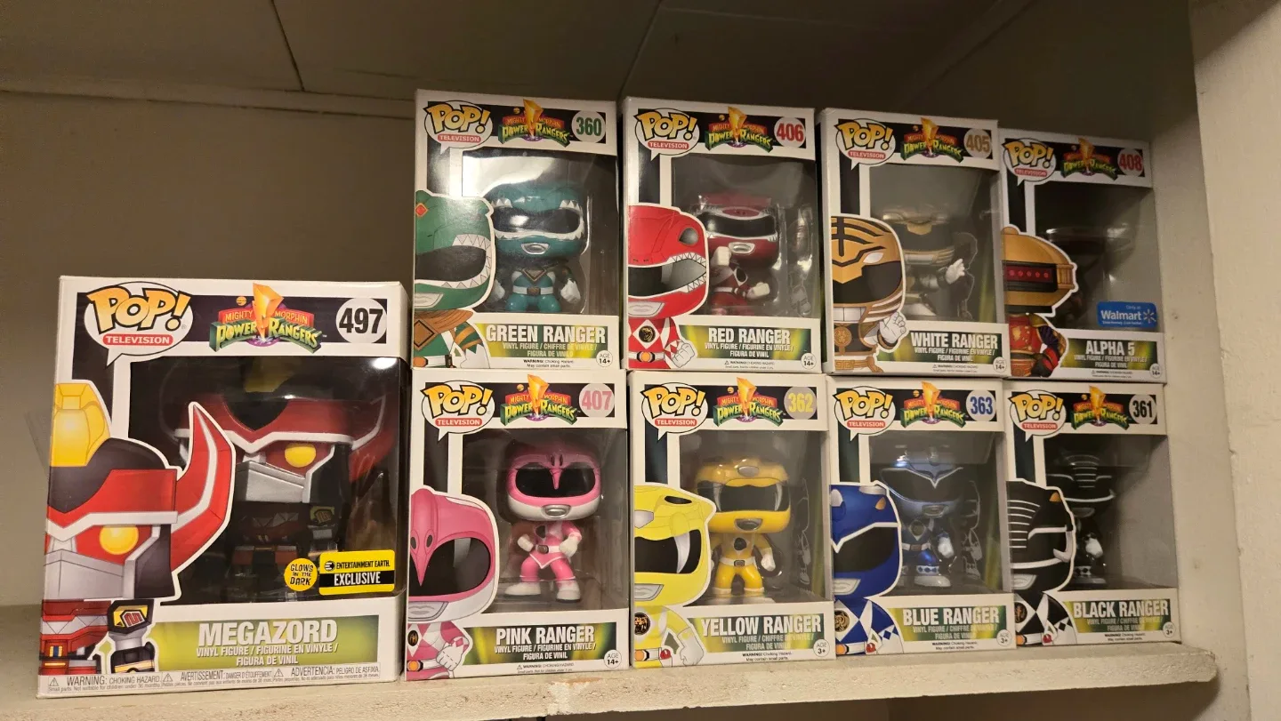 Power Rangers Funko Pops - Megazord, Green, Red...