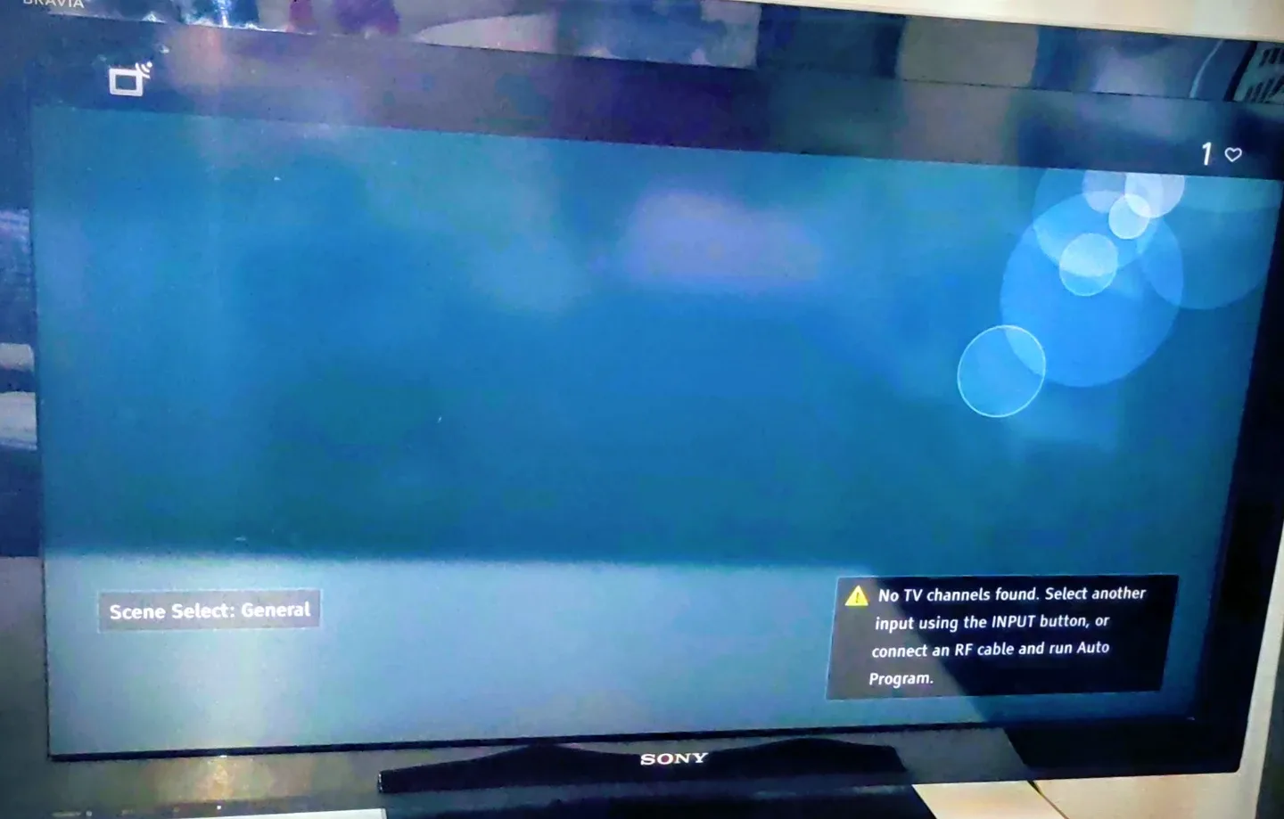 40" Sony Bravia -KDL40BX420 40" LCD TV -# cleanout image indicator(6)