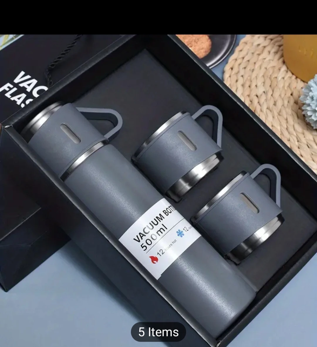 Vacuum Flask Set - 500ml Bottle & 2 Cups - photo 4