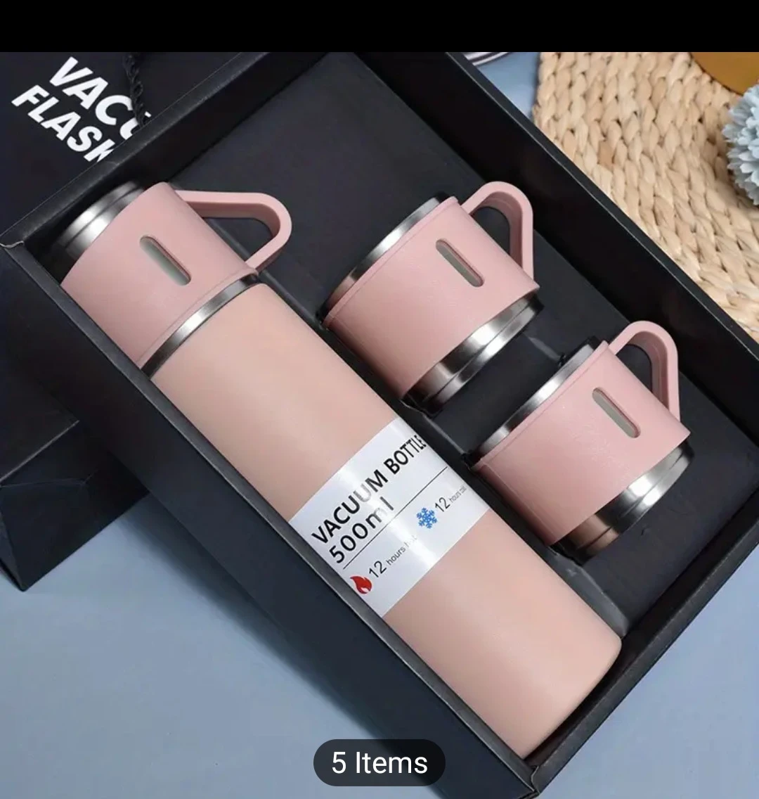 Vacuum Flask Set - 500ml Bottle & 2 Cups - photo 5