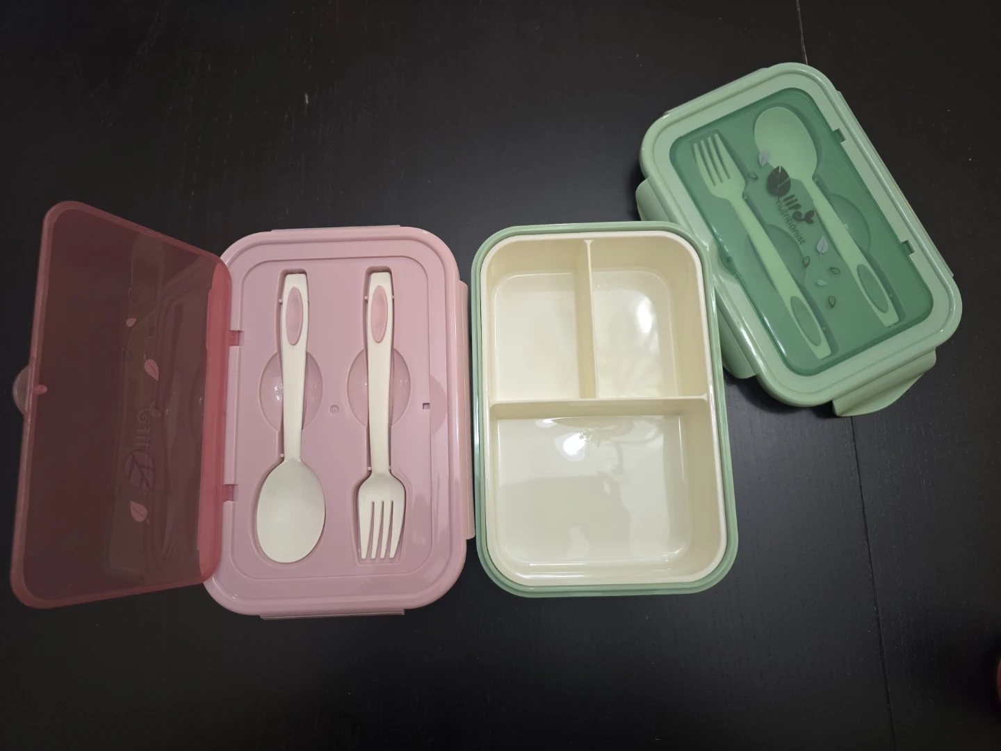 Pink & Green Bento Lunch Box Set