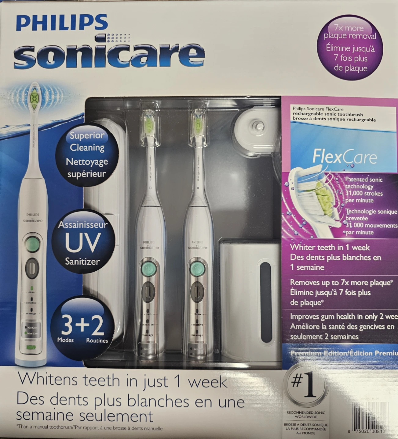 PHILLIPS Sonicare FlexCare Rechargeable Toothbrush Set