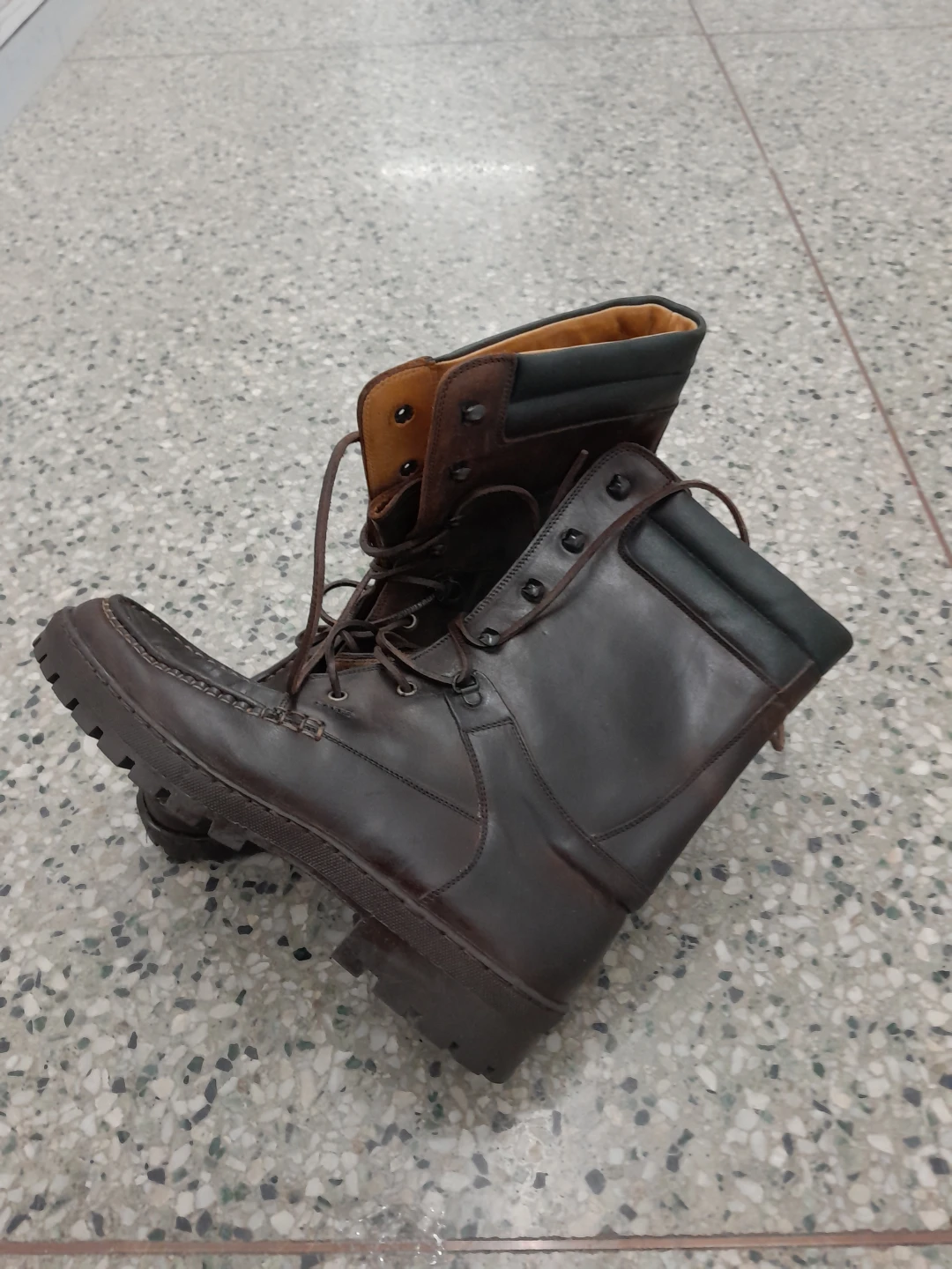 Leather Lace-Up Boots Original Bally Men's Size 11.5 - photo 5