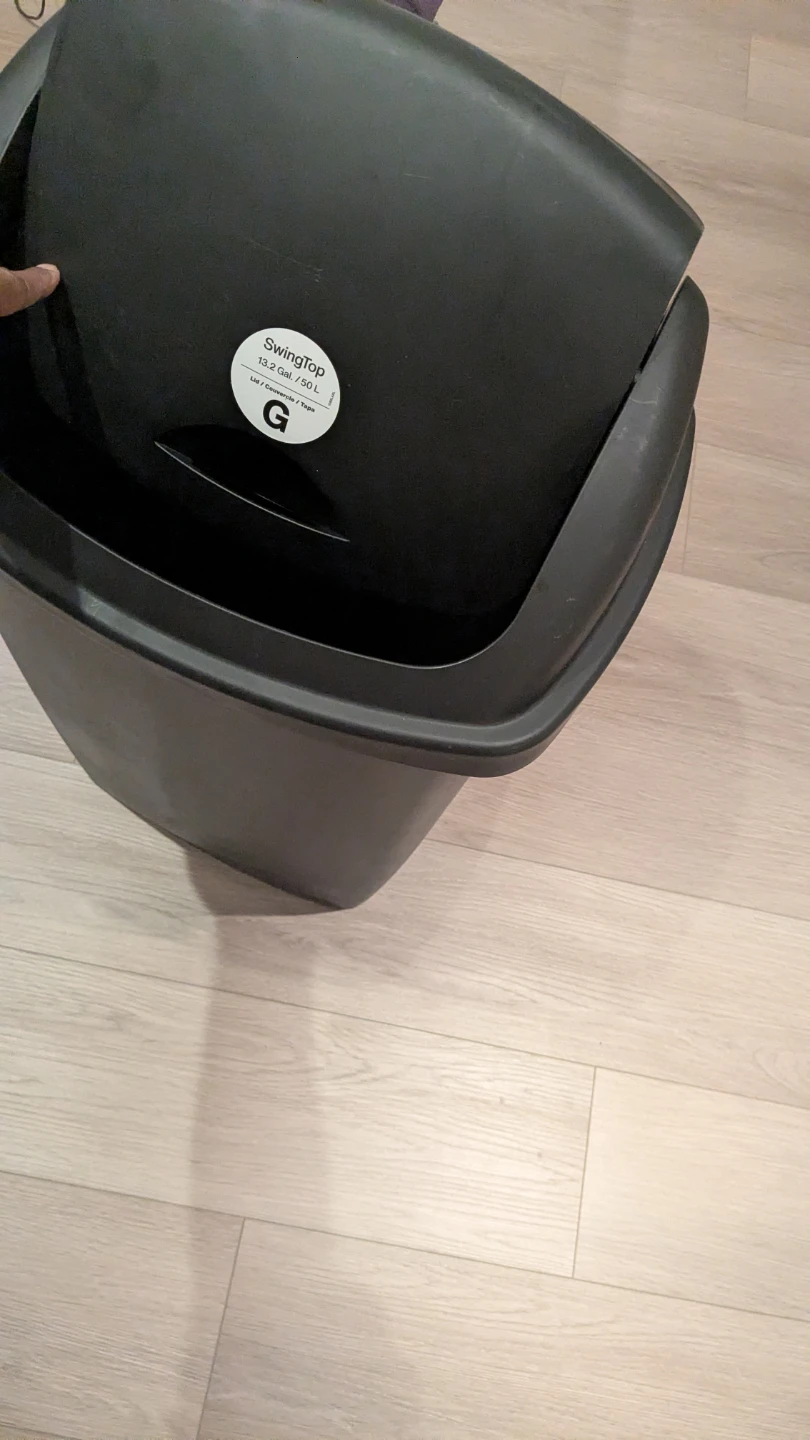 Swingtoptm Black Trash Can 13.2 Gal - photo 2