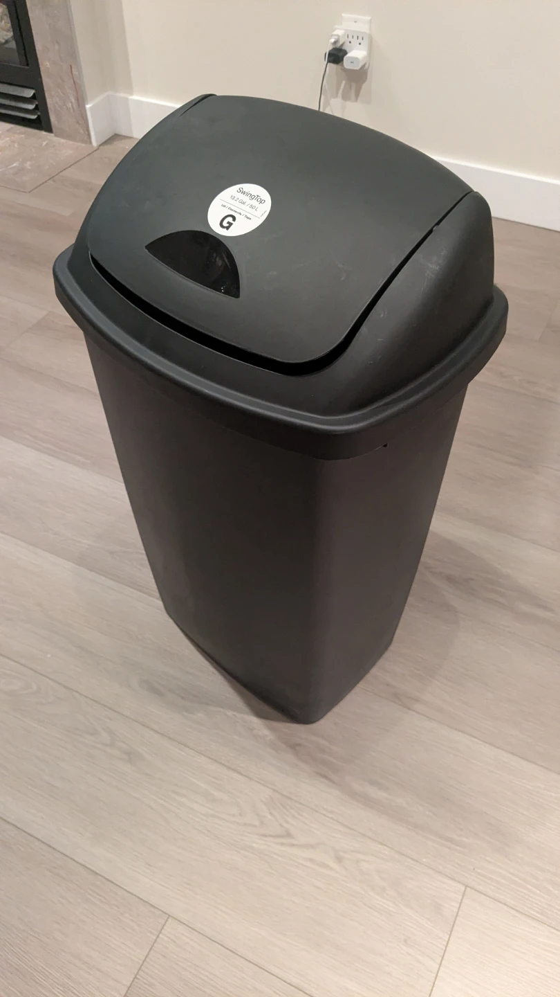 Swingtoptm Black Trash Can 13.2 Gal - photo 3