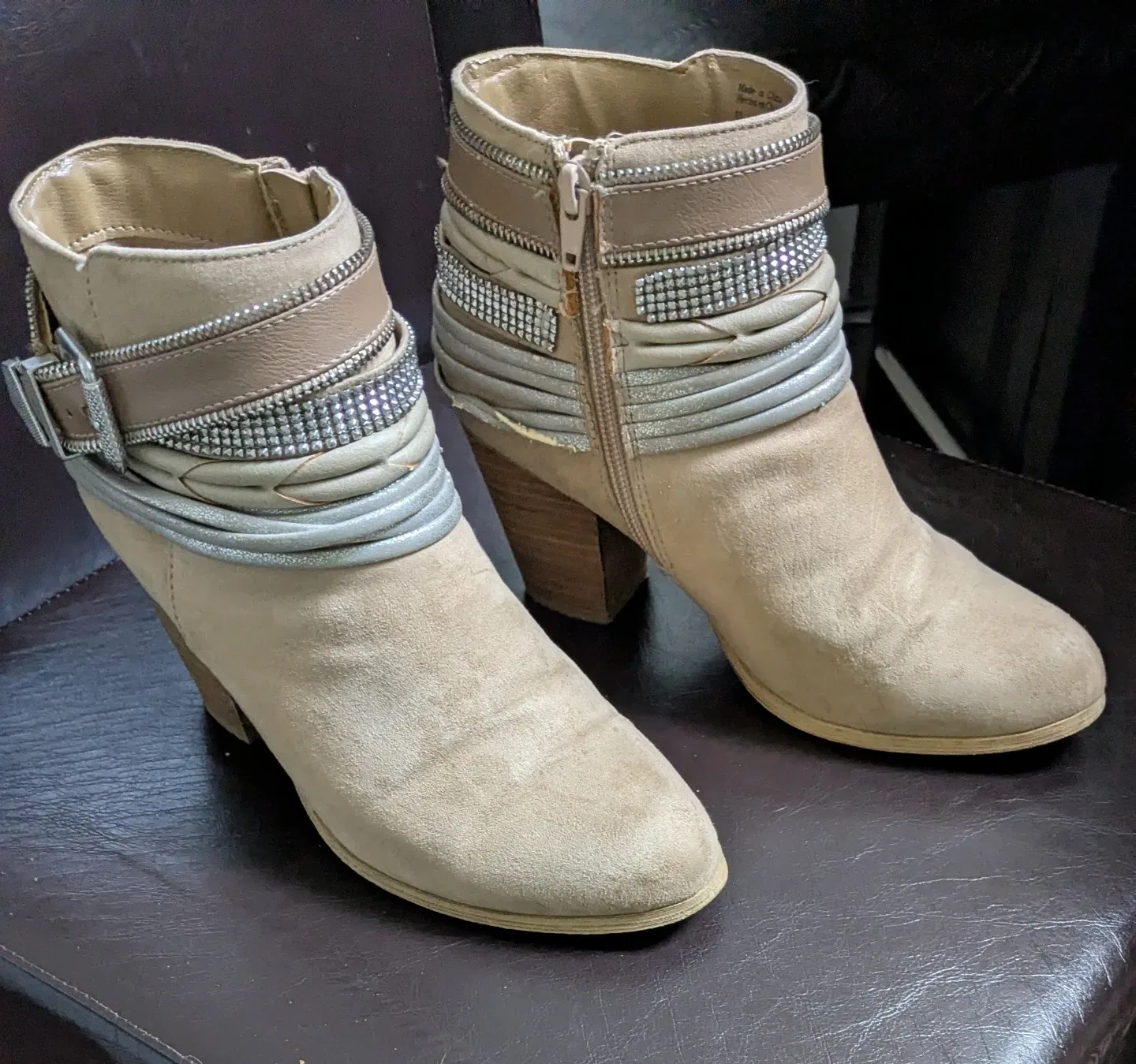 Aldo Beige Ankle Boots