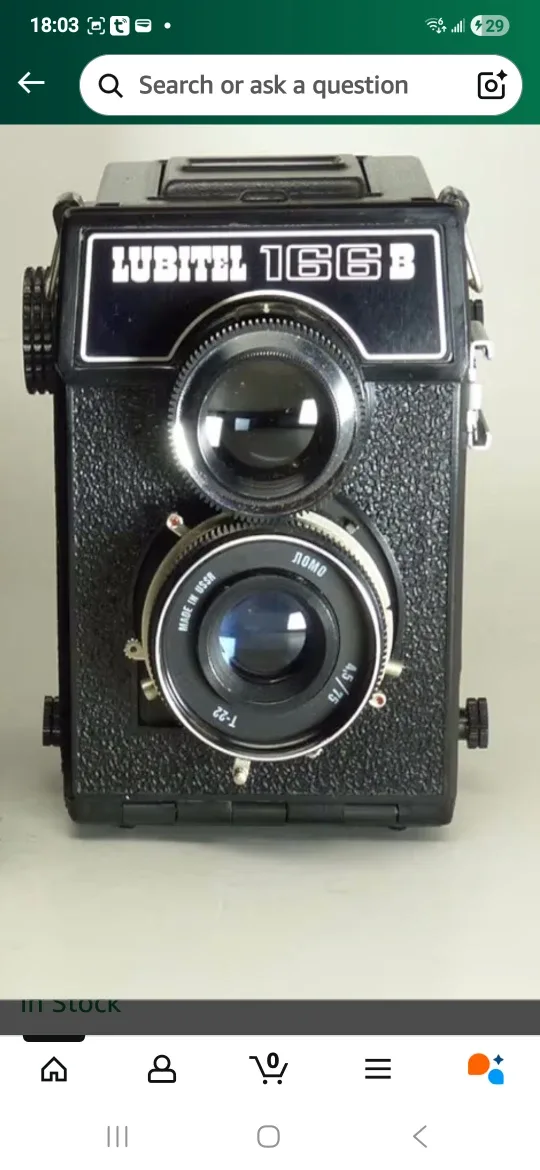 Lubitel 166B Film Camera