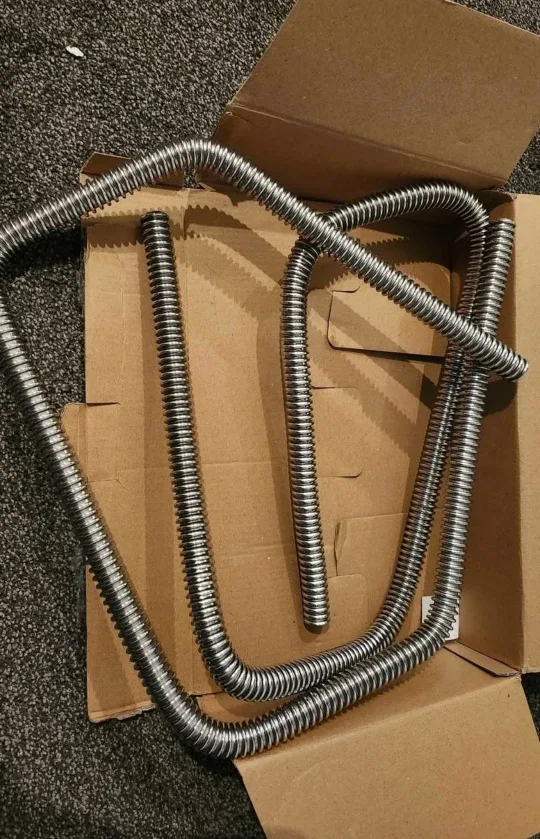 SUPERFASTRACING 44" Heater Hose Kit - Silver image indicator(2)