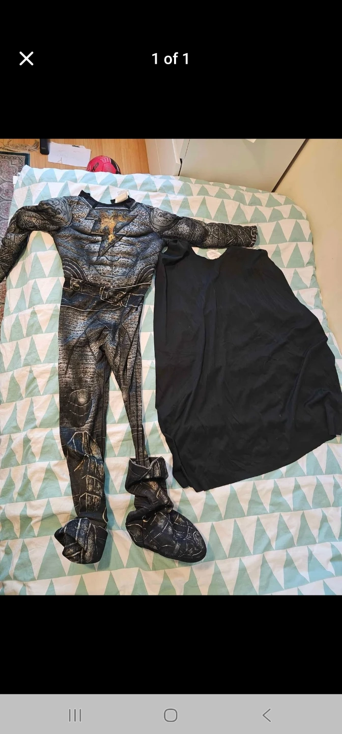 Black Adam Costume with Cape