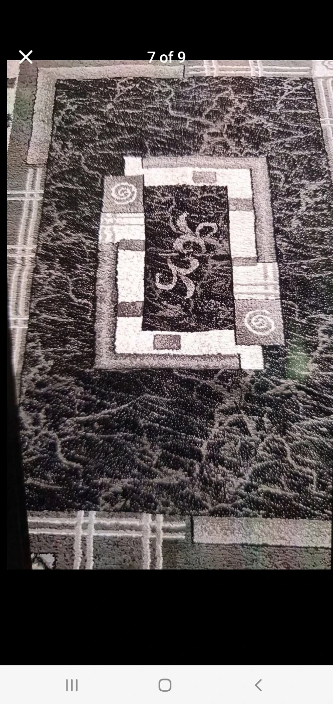 Black & Grey Patterned Area Rugs/Carpets - photo 4
