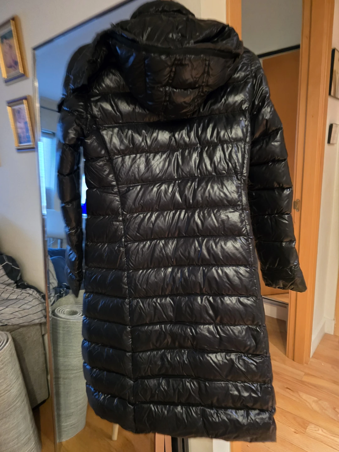 Moncler Black Padded Down Coat - photo 2