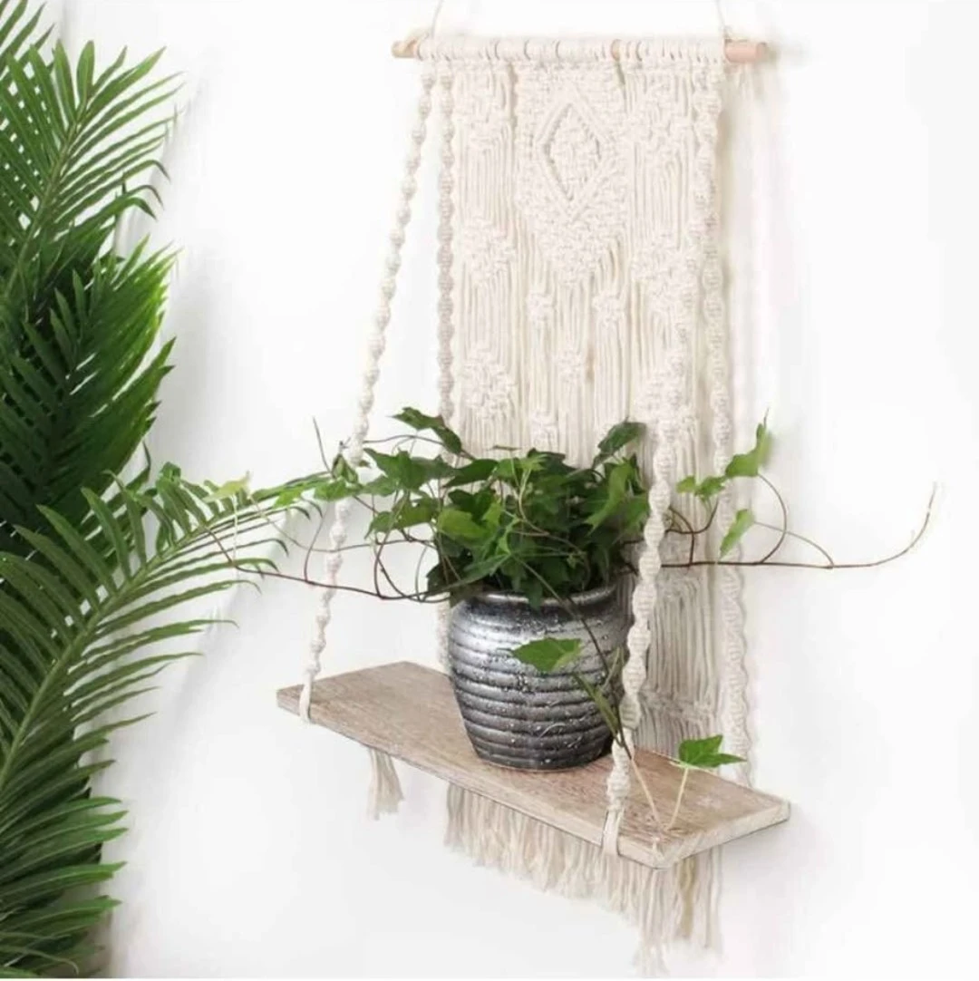 Macrame Wall Hanging Shelf - photo 2