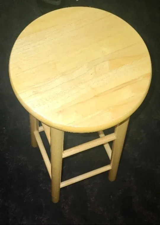 Wooden Round Top Stool