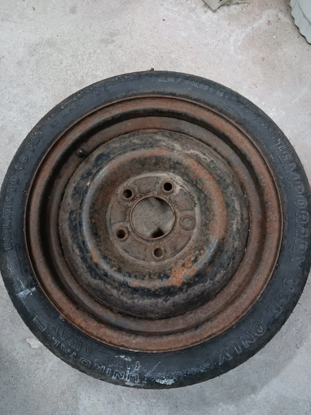 T125/70D15 Temporary Spare Tire #cleanout