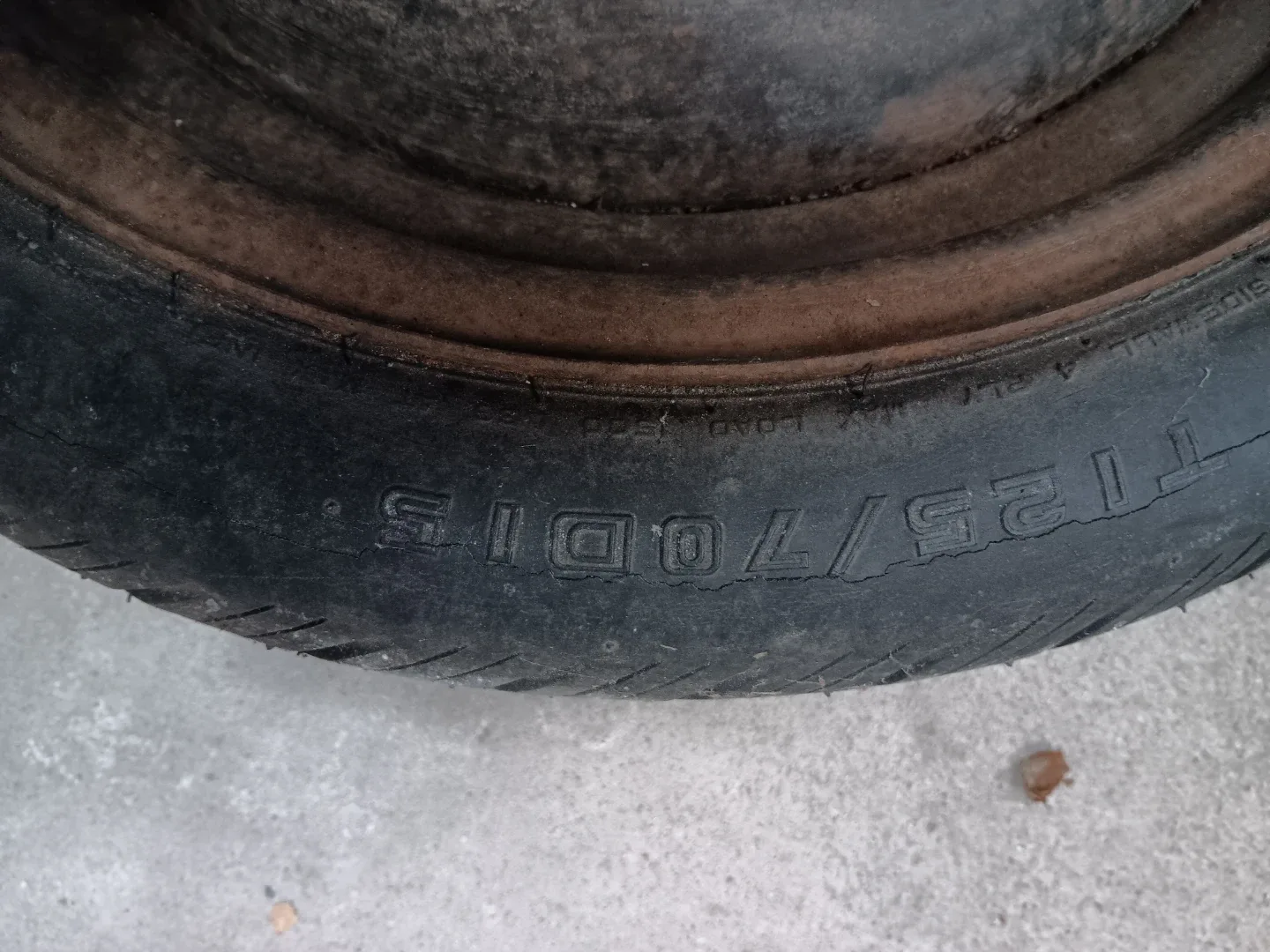 T125/70D15 Temporary Spare Tire #cleanout image indicator(2)