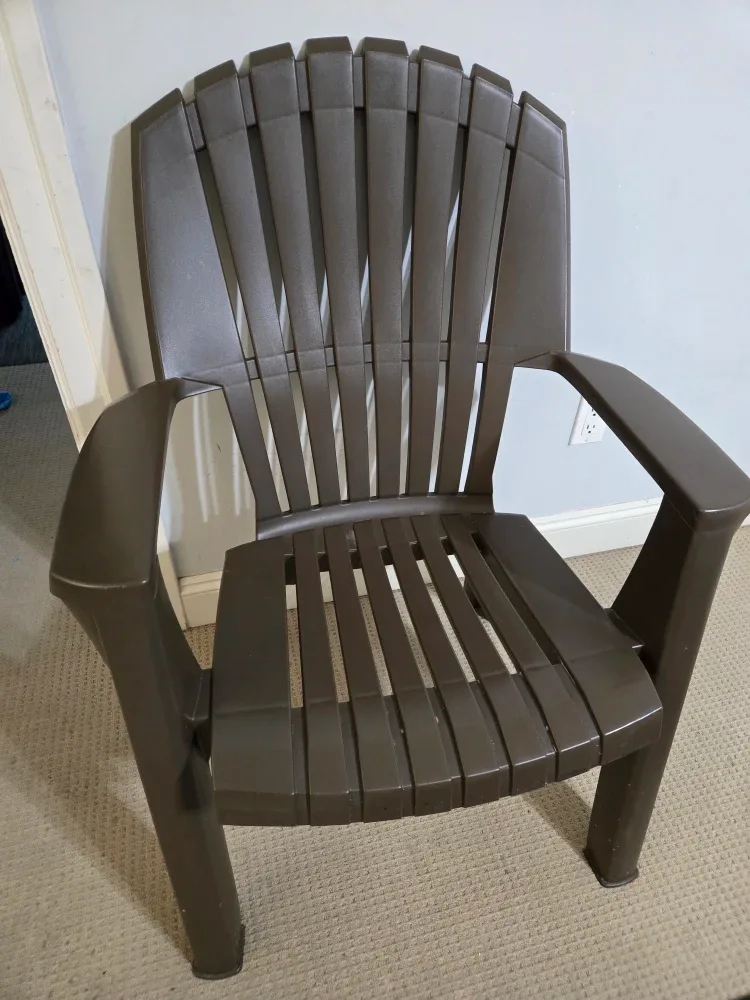 Brown Plastic  Chair