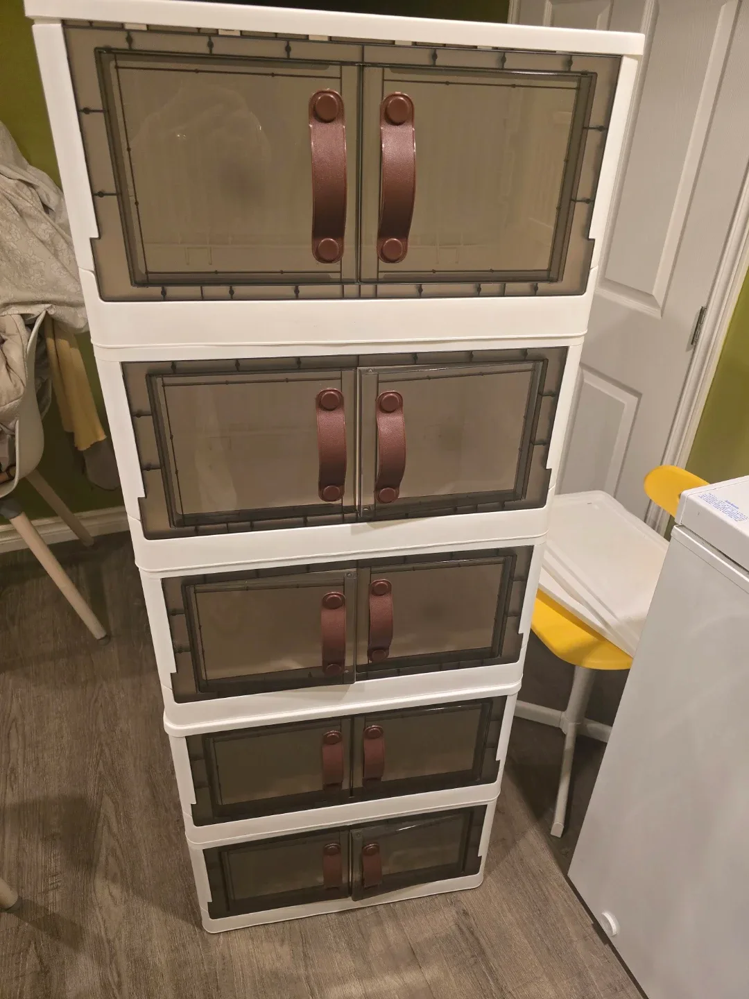Stackable Storage Cabinet with Doors