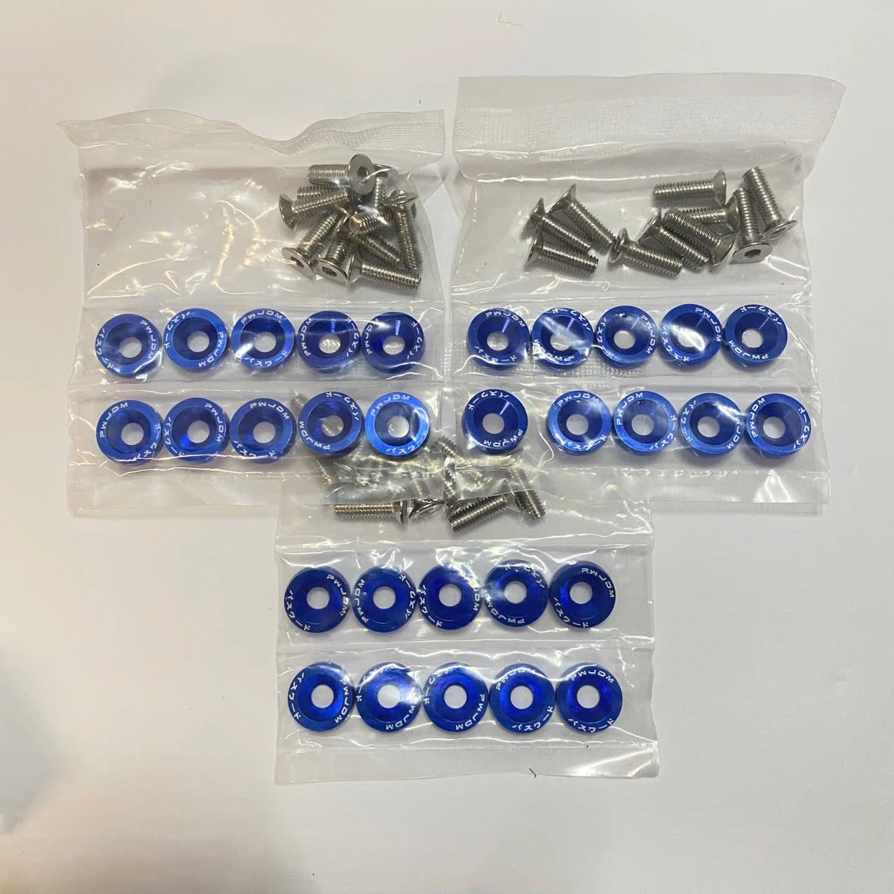 JDM Fender Washer Kit - Blue (30pcs)