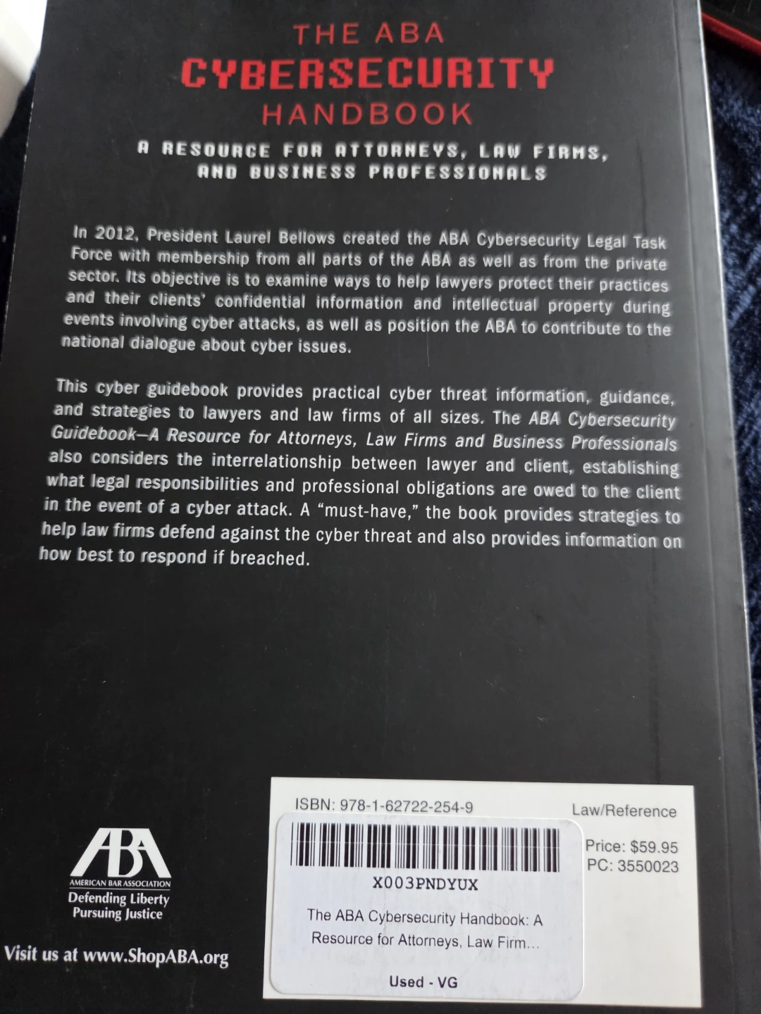 The ABA Cybersecurity Handbook: A Resource for Attorneys (2014) - photo 2
