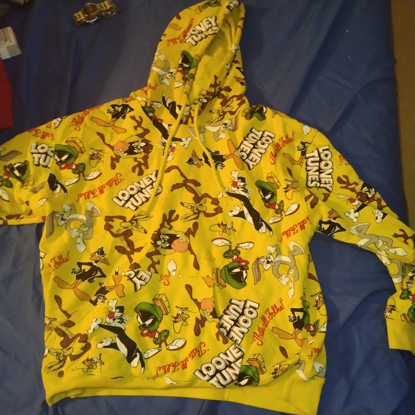 Looney Tunes Yellow Hoodie - Size L - photo 3
