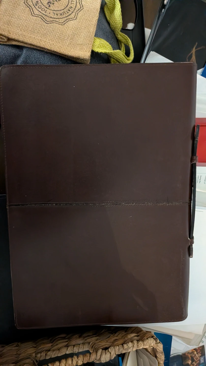 Brown Leather Portfolio -#gifting - photo 2