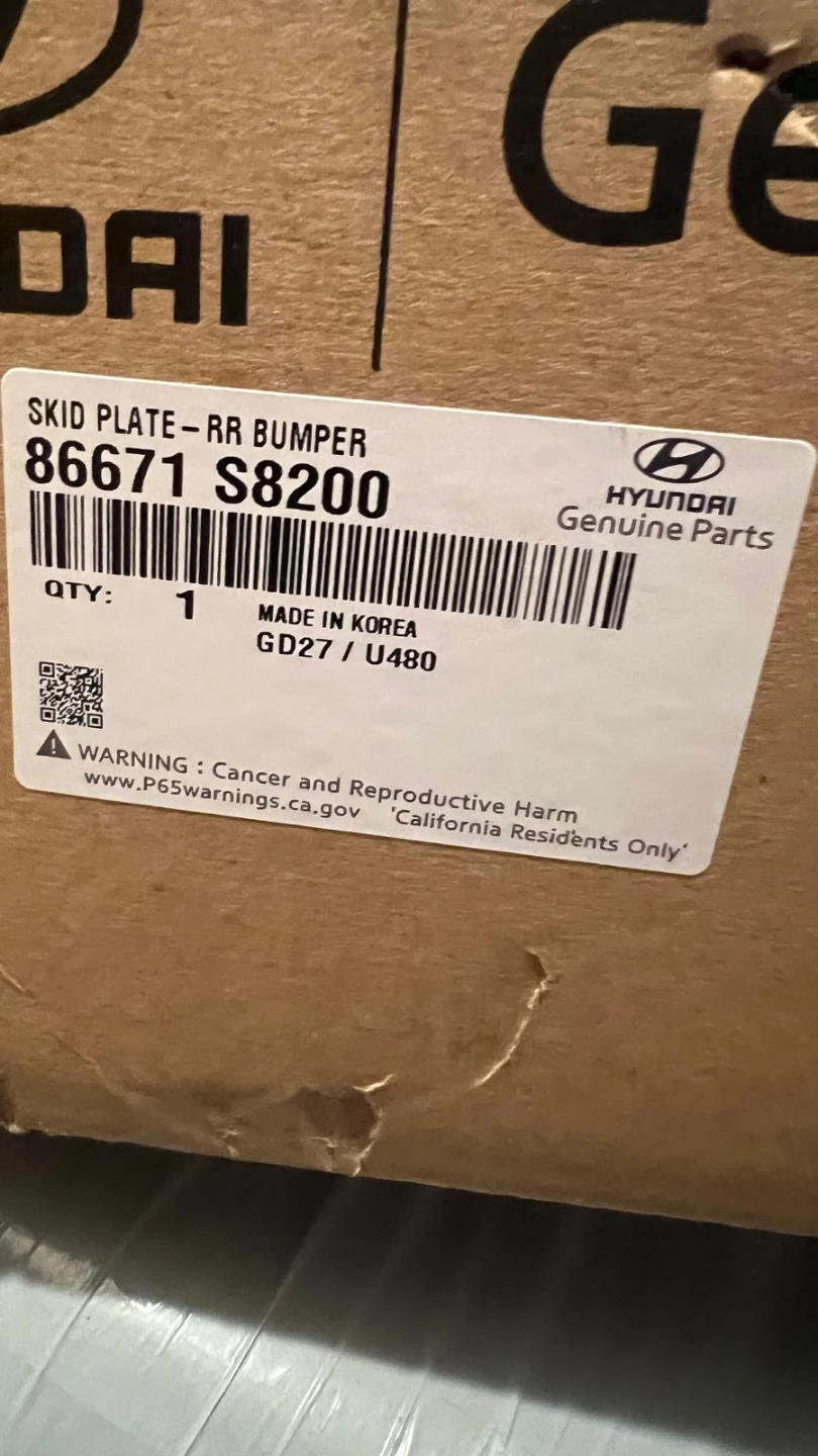 NEW Chrome Skid Plate Rear Bumper 86671-S8200 for Palisade - photo 4