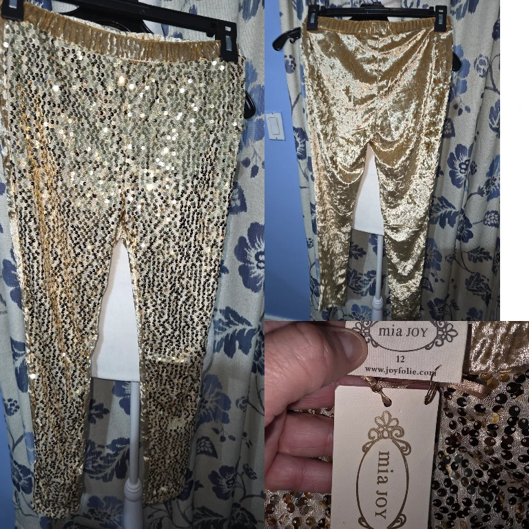 Mia Joy Sequin Leggings - Size 12