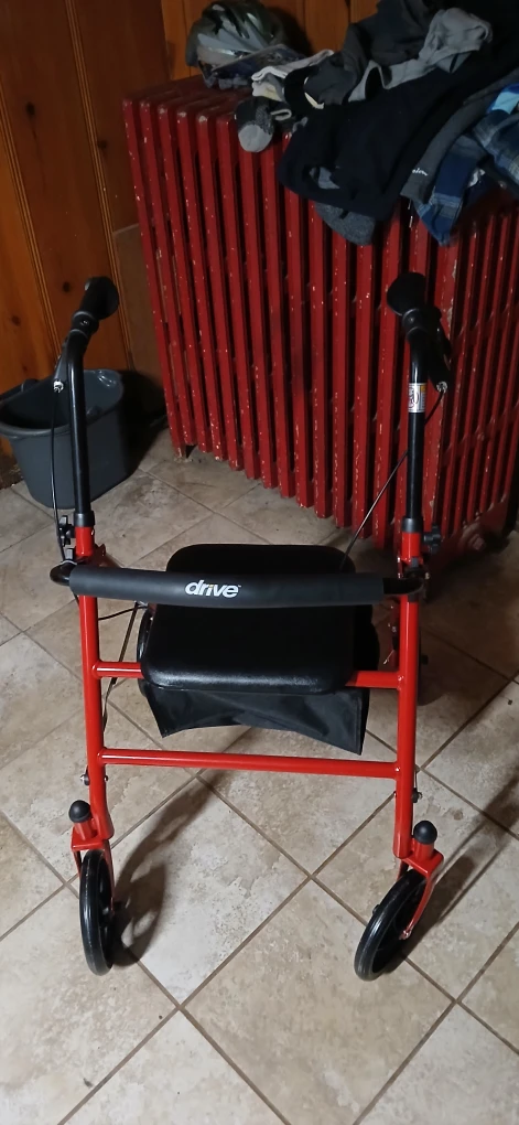Drive Medical Rollator Walker - Red - photo 2
