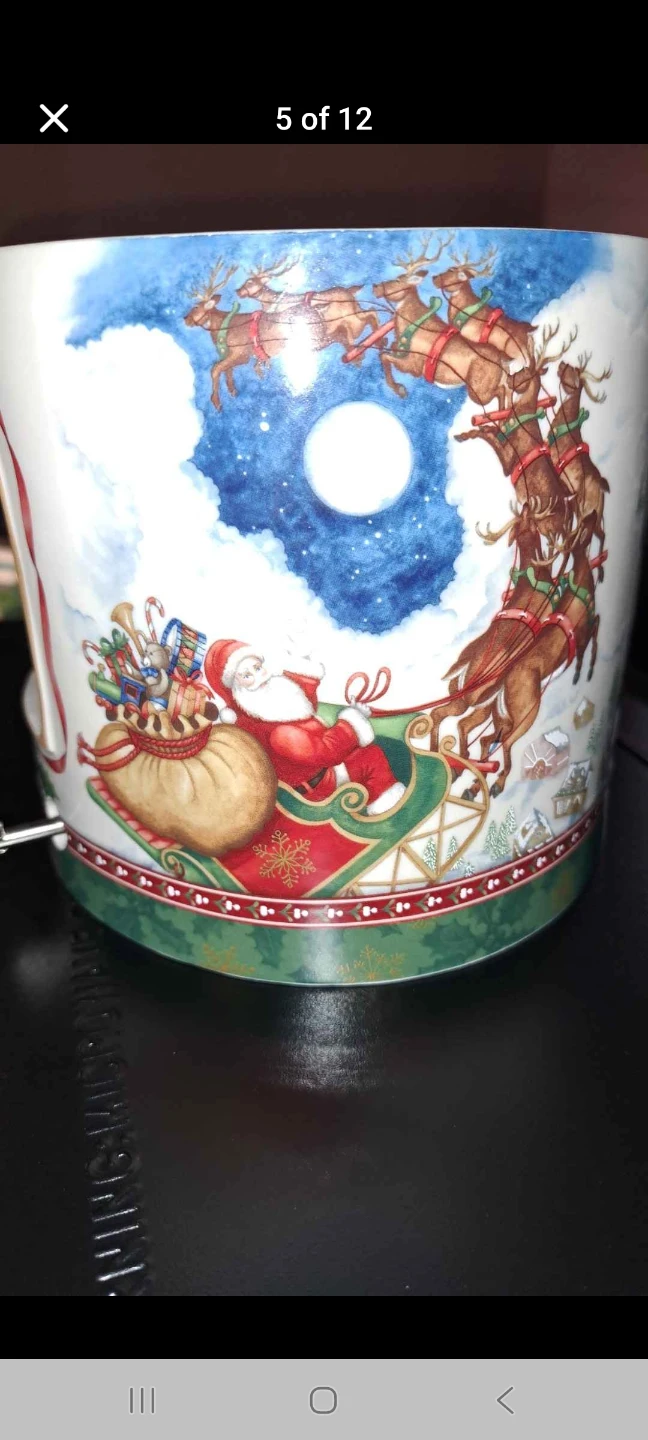 Villeroy & Boch, Christmas Santa Scene, tealight, music box - photo 4