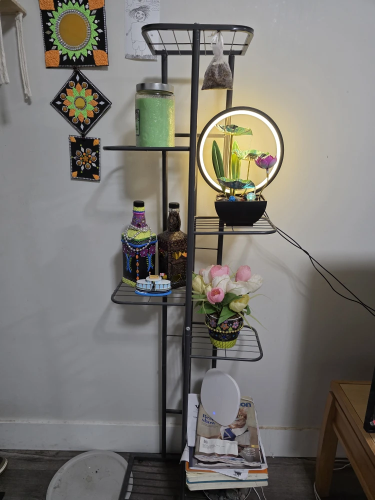 Metal Plant Stand - Black
