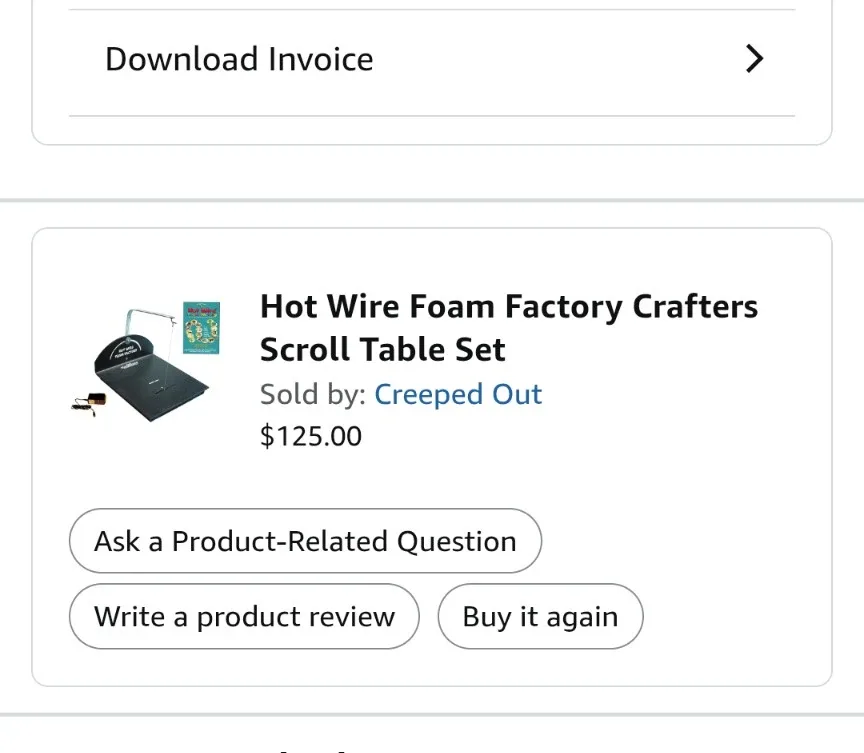 Hot Wire Foam Factory Crafters Scroll Table Kit image indicator(2)