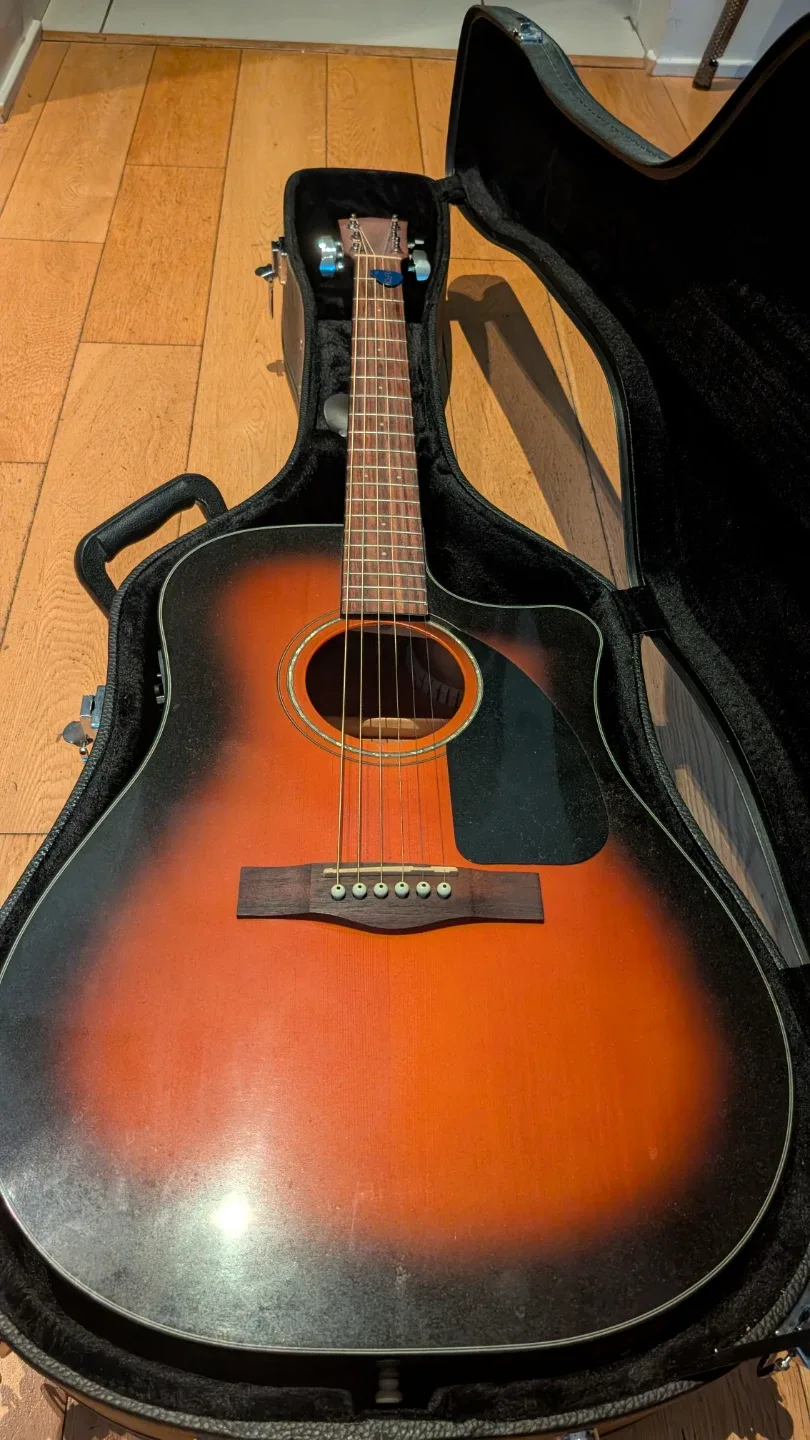 Fender CD60GE SB Acoustic-Electric Guitar