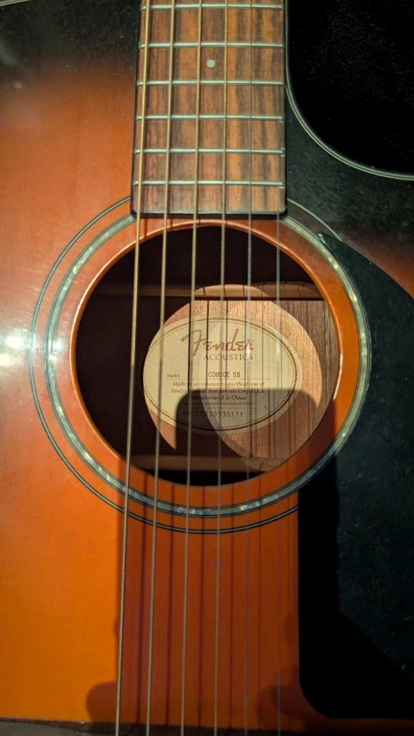 Fender CD60GE SB Acoustic-Electric Guitar - photo 3